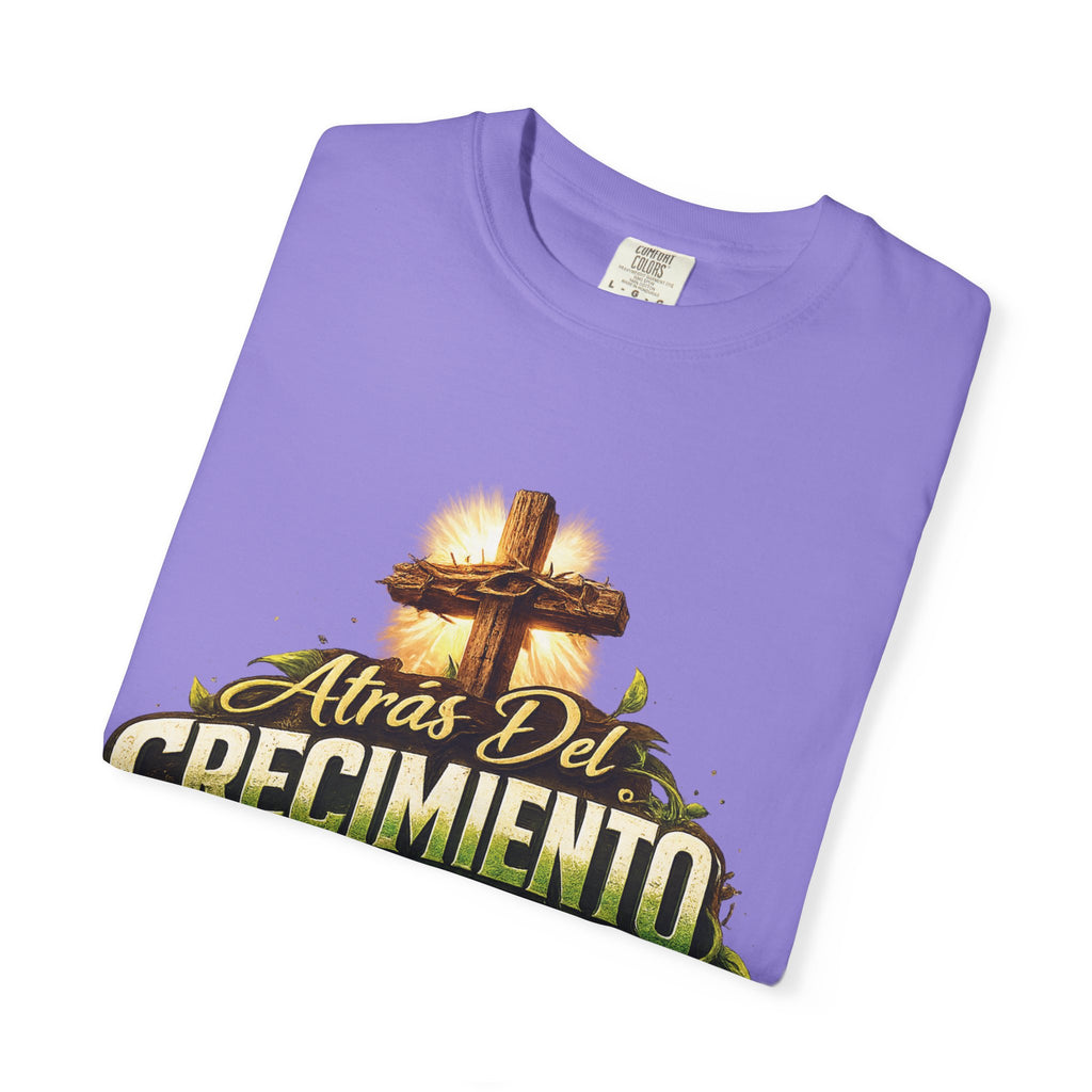 Atrás del Crecimiento – Camiseta Cristiana | Proceso, Fe y Transformación