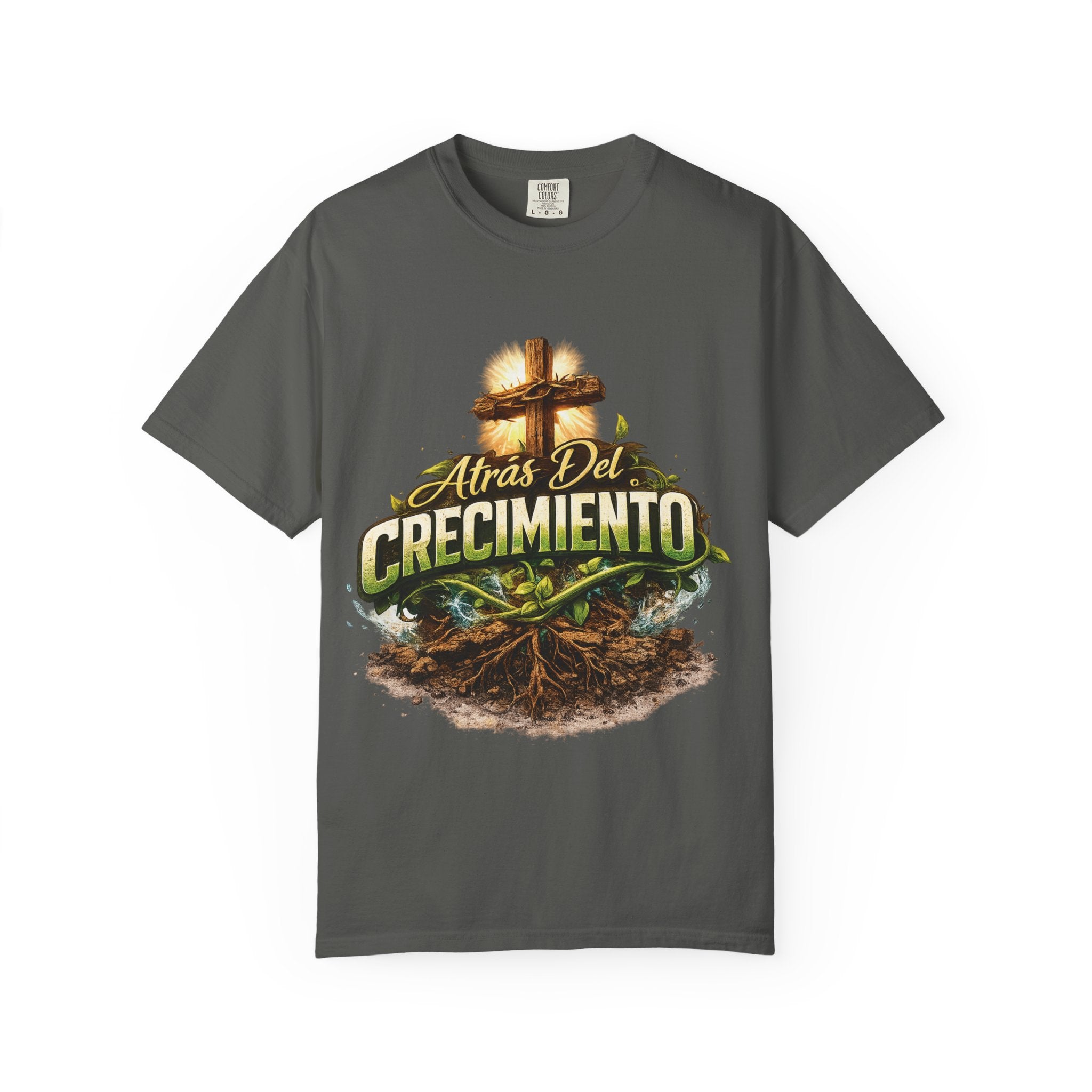 Atrás del Crecimiento – Camiseta Cristiana | Proceso, Fe y Transformación