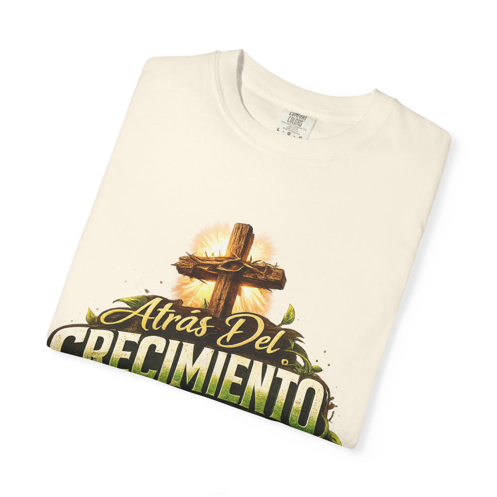 Atrás del Crecimiento – Camiseta Cristiana | Proceso, Fe y Transformación