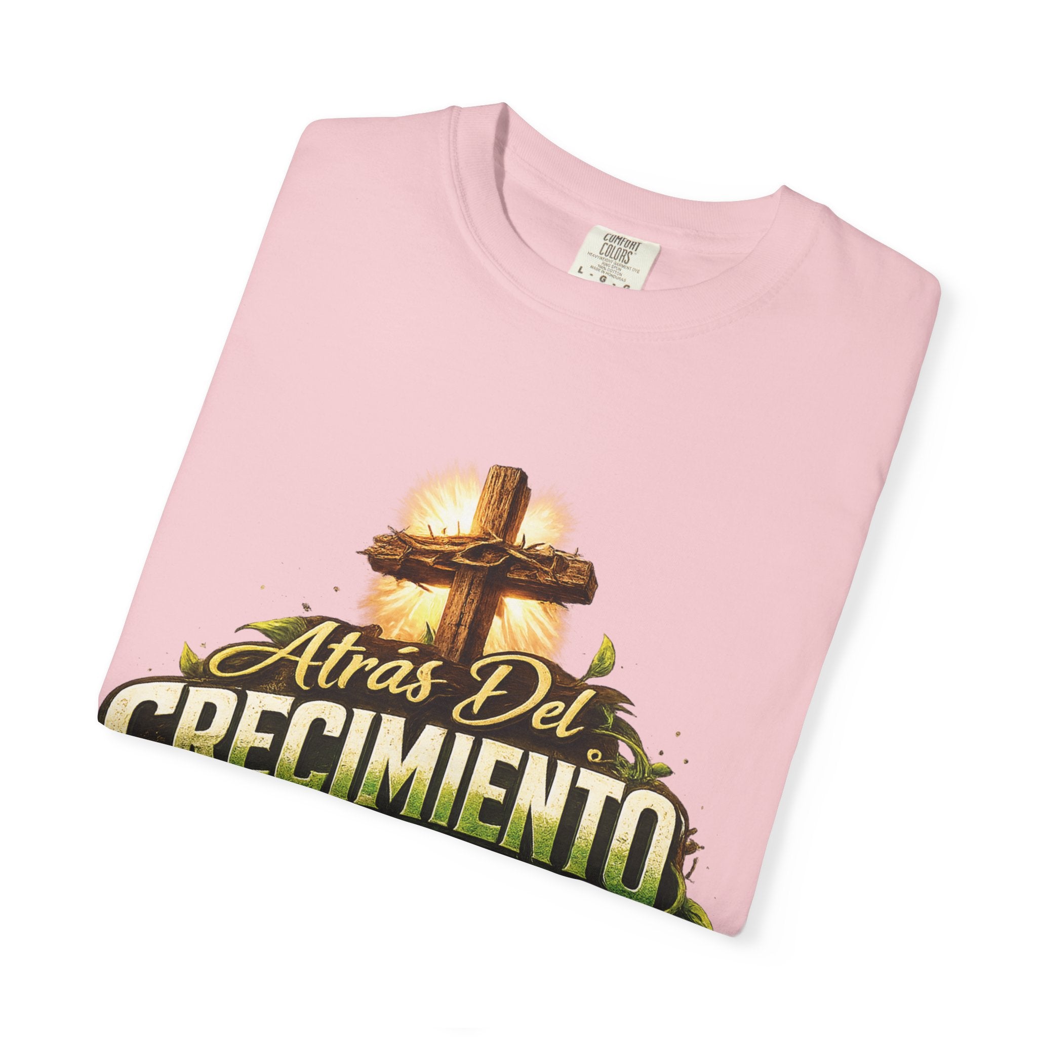 Atrás del Crecimiento – Camiseta Cristiana | Proceso, Fe y Transformación