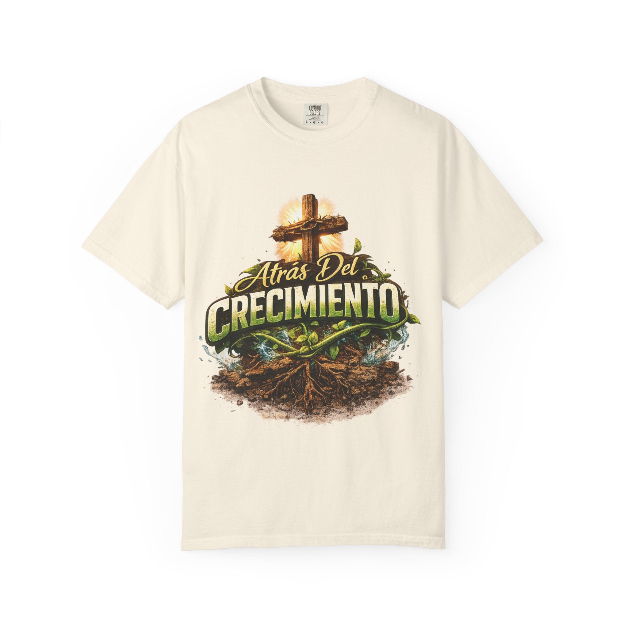 Atrás del Crecimiento – Camiseta Cristiana | Proceso, Fe y Transformación