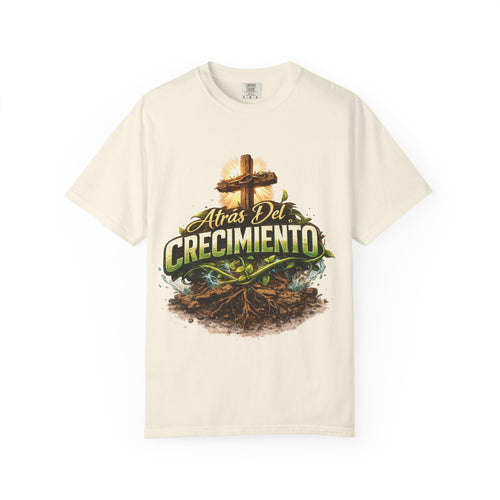 Atrás del Crecimiento – Camiseta Cristiana | Proceso, Fe y Transformación