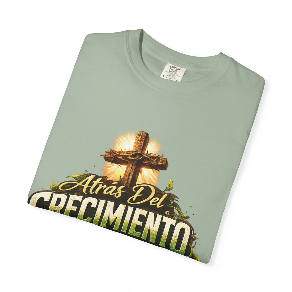 Atrás del Crecimiento – Camiseta Cristiana | Proceso, Fe y Transformación