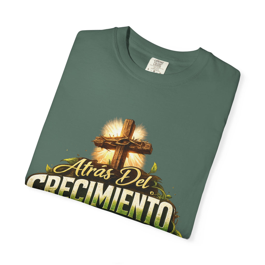 Atrás del Crecimiento – Camiseta Cristiana | Proceso, Fe y Transformación