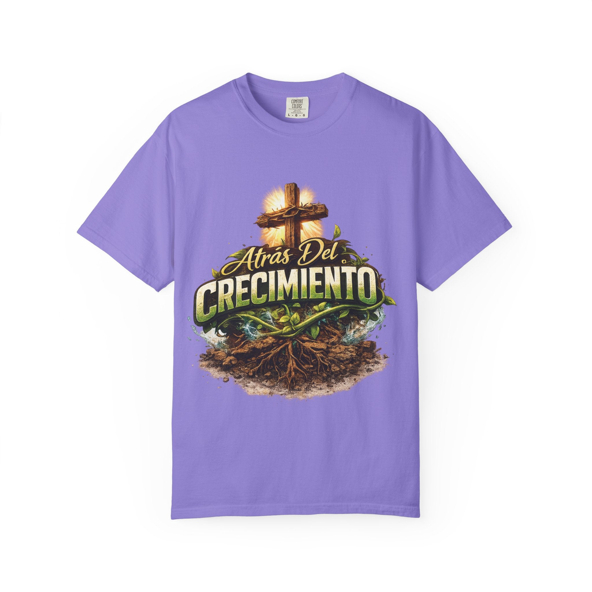 Atrás del Crecimiento – Camiseta Cristiana | Proceso, Fe y Transformación