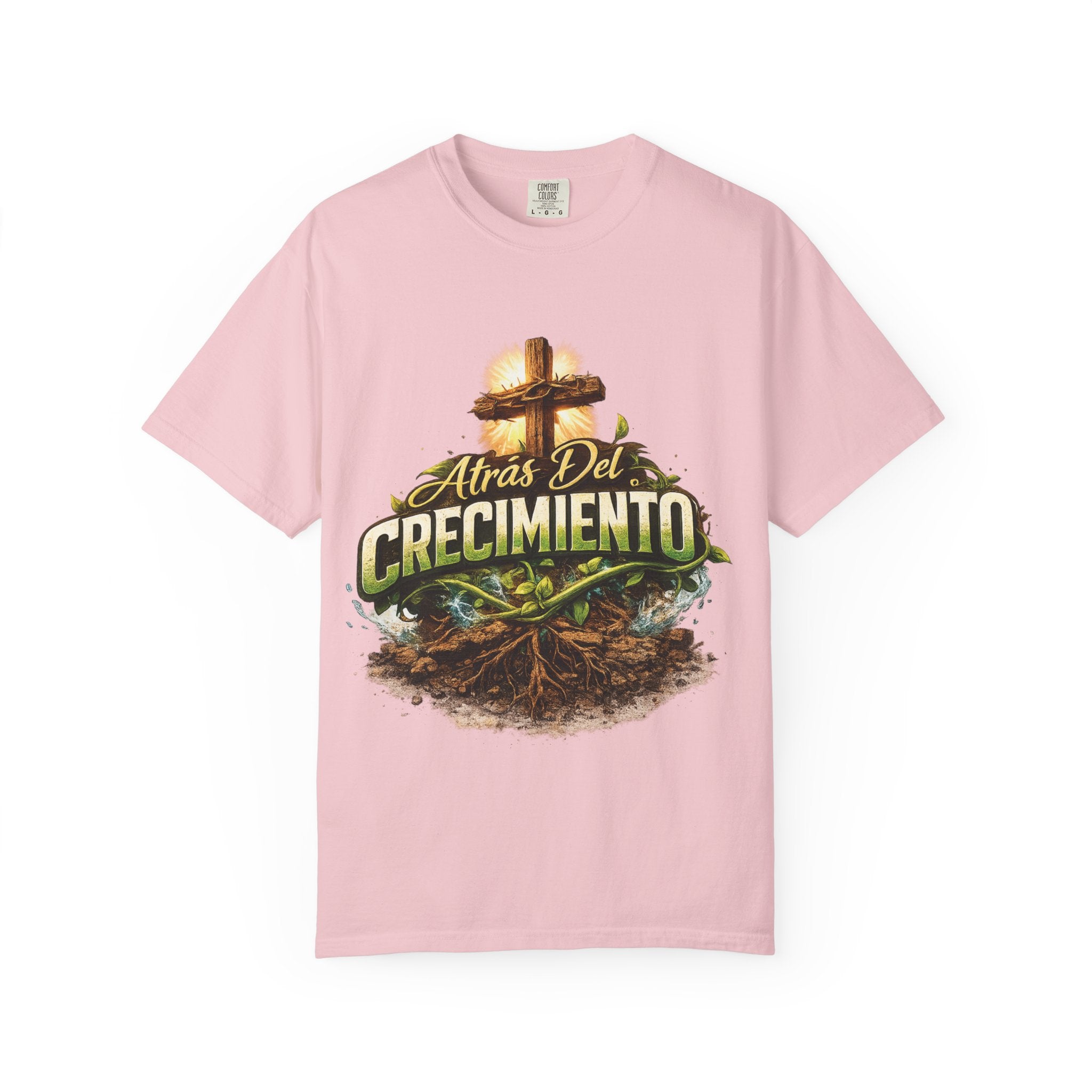 Atrás del Crecimiento – Camiseta Cristiana | Proceso, Fe y Transformación