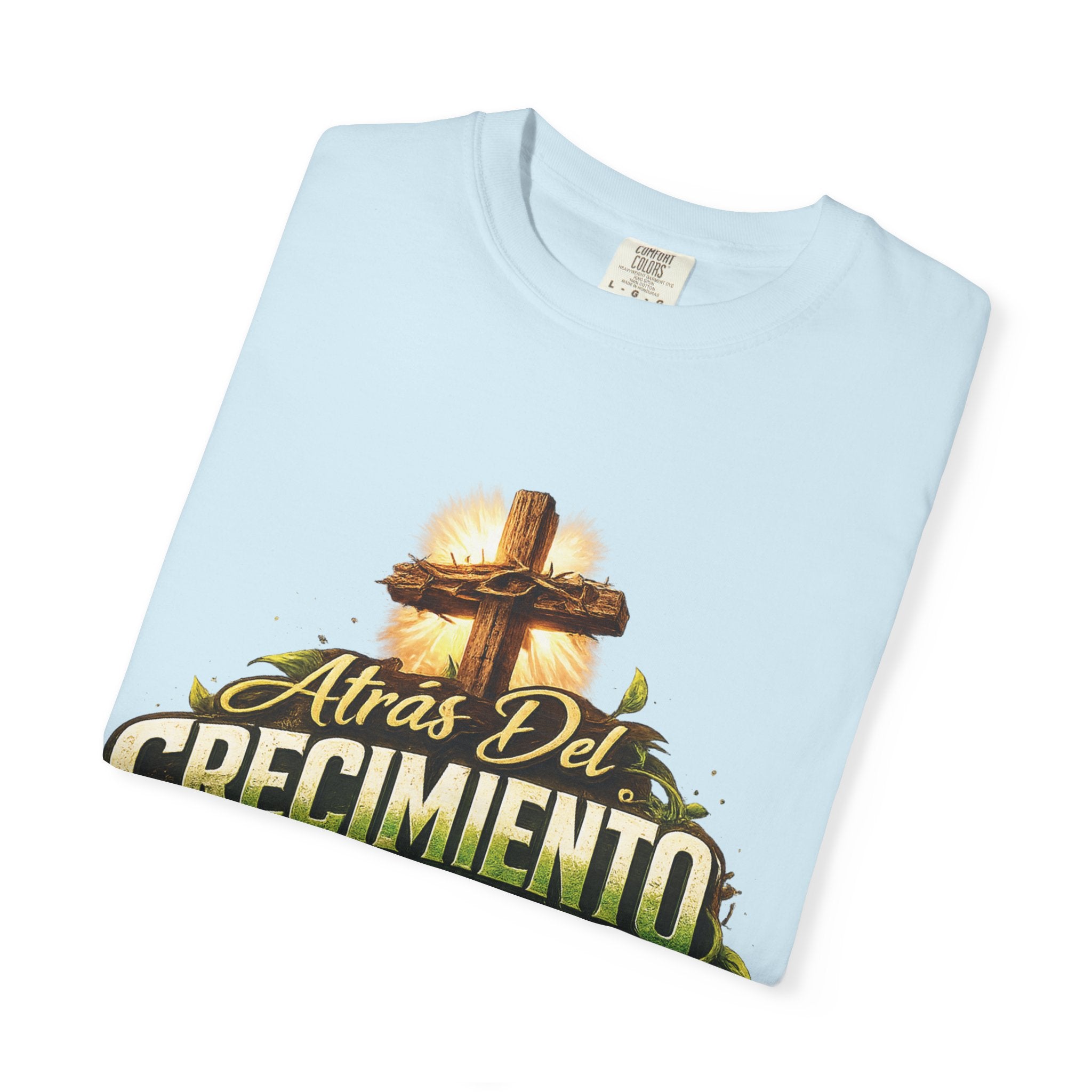 Atrás del Crecimiento – Camiseta Cristiana | Proceso, Fe y Transformación