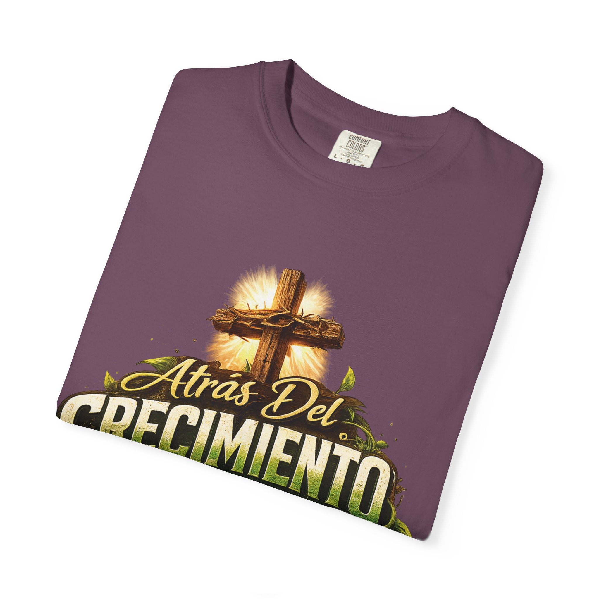 Atrás del Crecimiento – Camiseta Cristiana | Proceso, Fe y Transformación