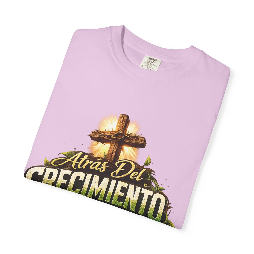 Atrás del Crecimiento – Camiseta Cristiana | Proceso, Fe y Transformación