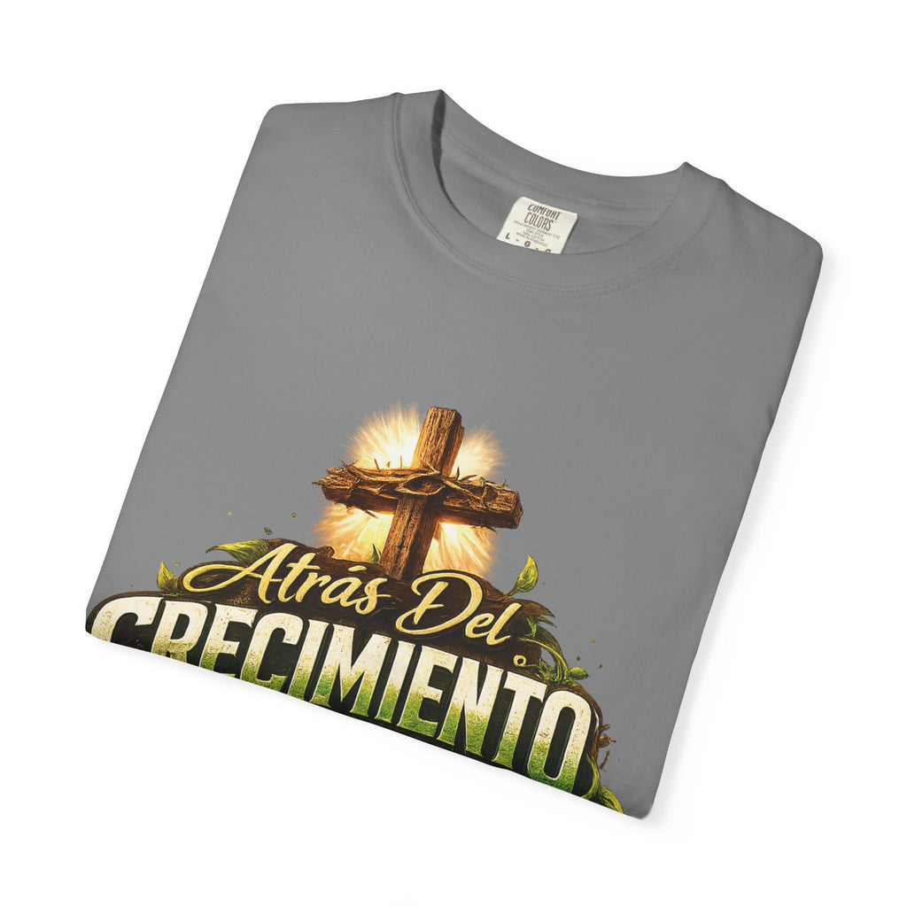 Atrás del Crecimiento – Camiseta Cristiana | Proceso, Fe y Transformación