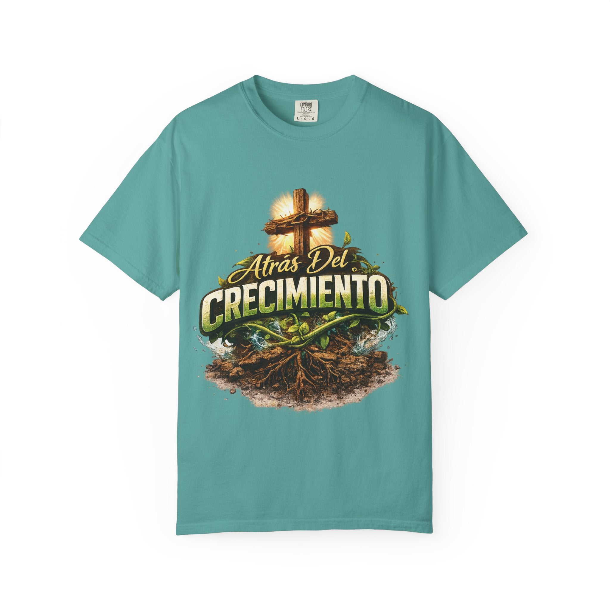 Atrás del Crecimiento – Camiseta Cristiana | Proceso, Fe y Transformación