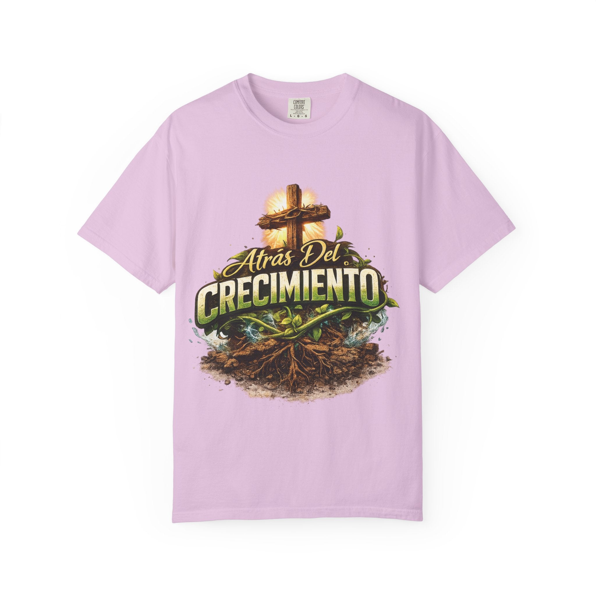 Atrás del Crecimiento – Camiseta Cristiana | Proceso, Fe y Transformación