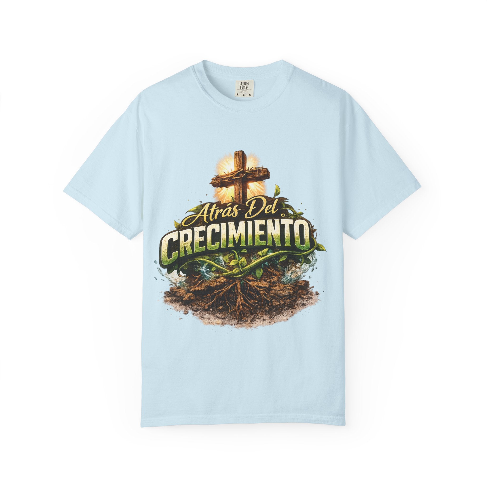 Atrás del Crecimiento – Camiseta Cristiana | Proceso, Fe y Transformación
