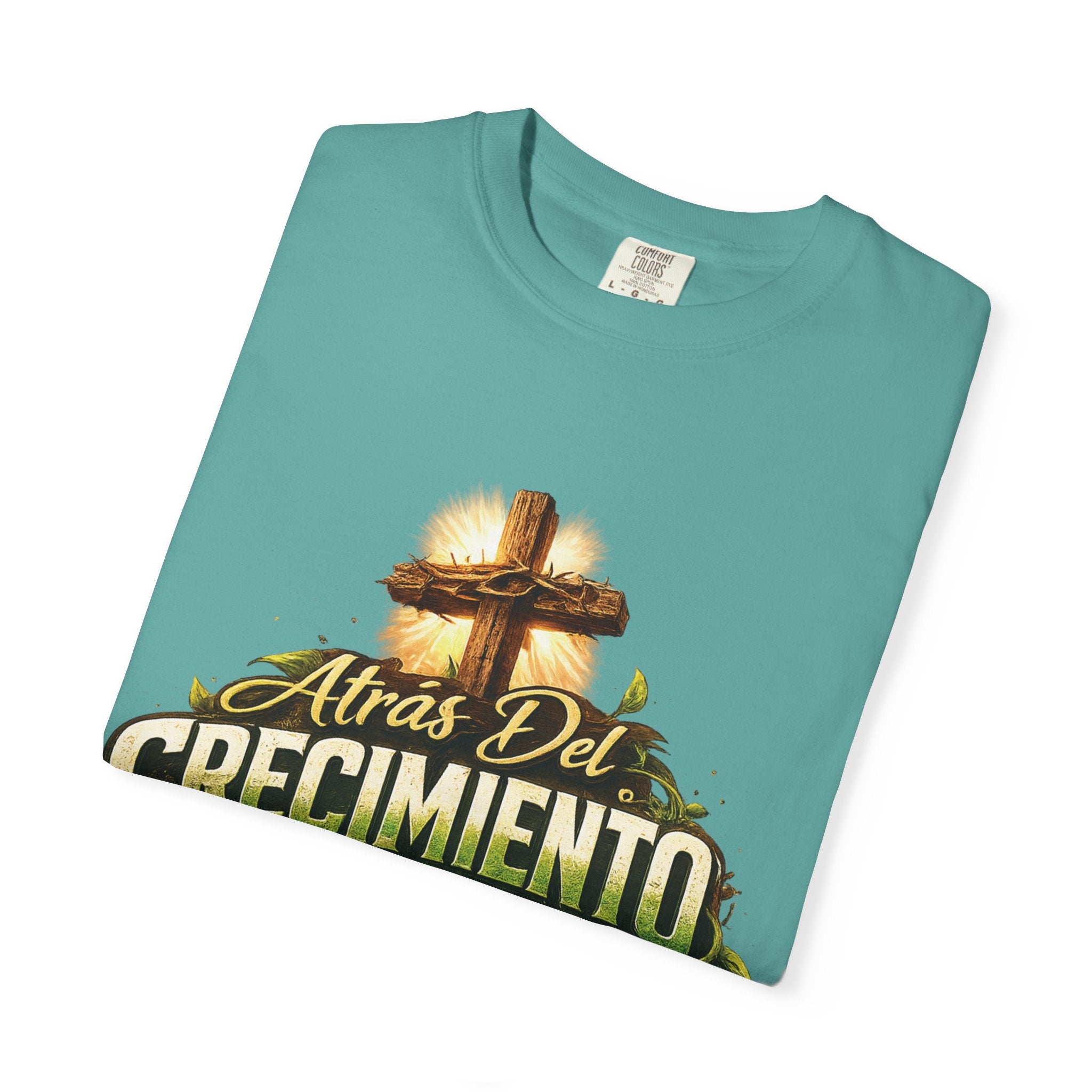 Atrás del Crecimiento – Camiseta Cristiana | Proceso, Fe y Transformación