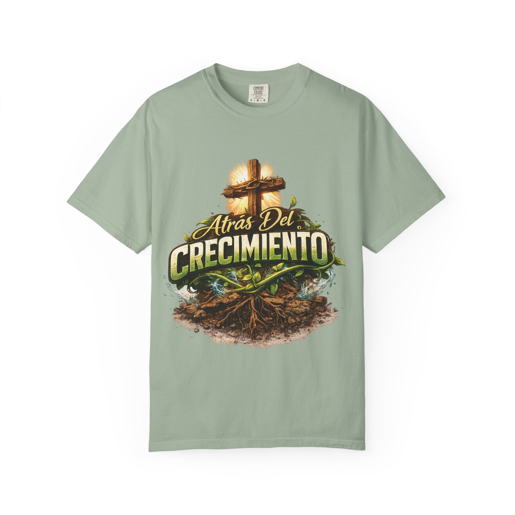Atrás del Crecimiento – Camiseta Cristiana | Proceso, Fe y Transformación